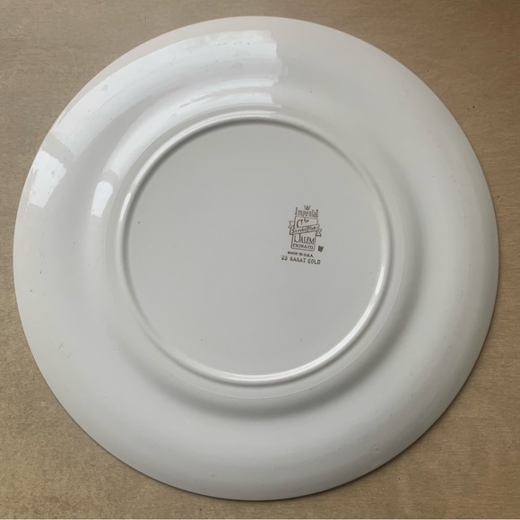 Vintage Plate Century by Salem USA Victorian Ladies  Burgundy Rim 23K Gold Trim - Picture 3 of 10